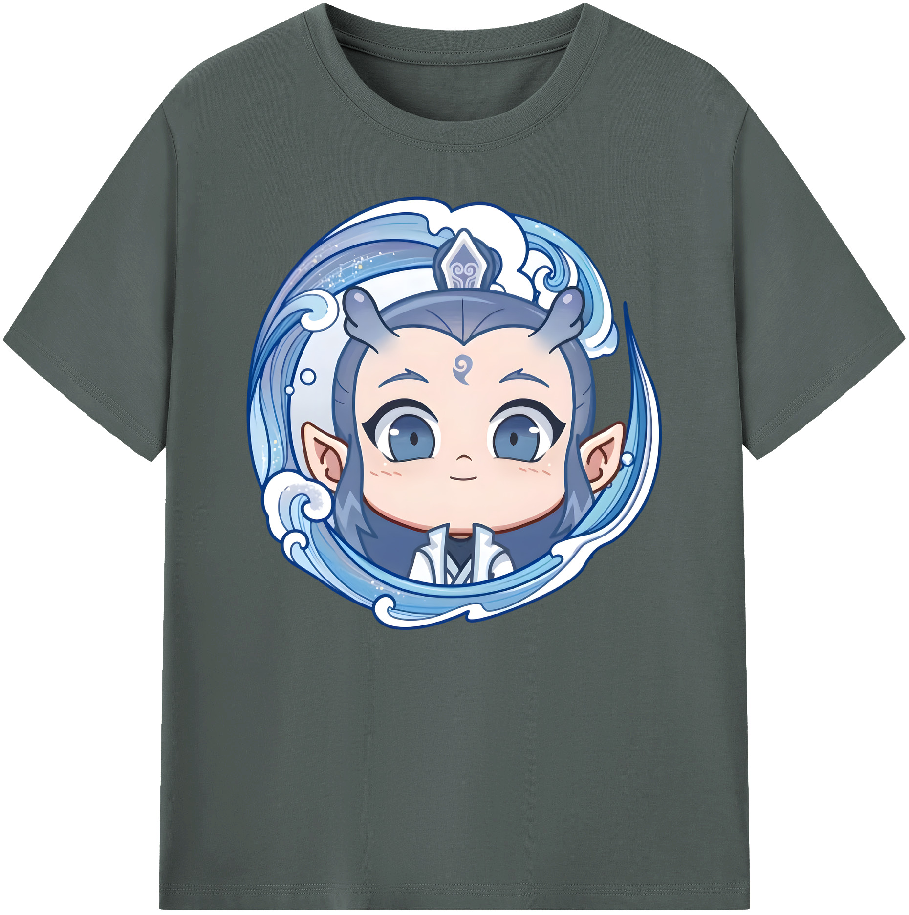 （画像用） Ne Zha 2 ナタ 魔童の大暴れ 綿100％ メンズ半袖Tシャツ｜肌触りやわらか＆通気性